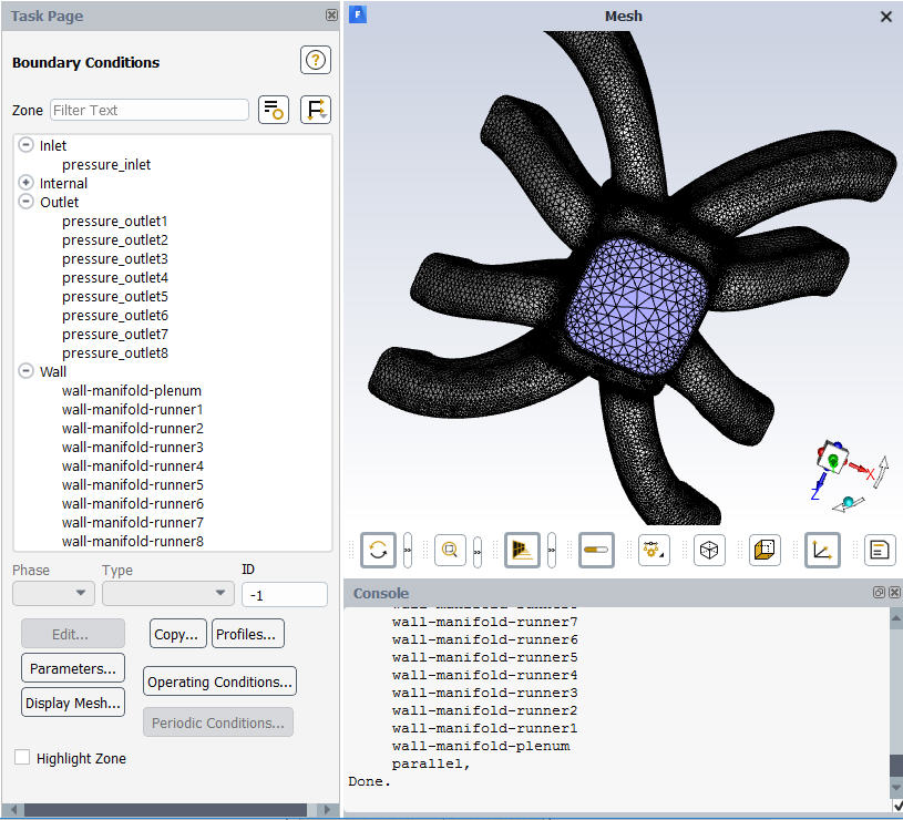 Boundary Zone Names and Types Transferred to Ansys Fluent