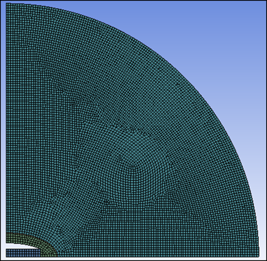 2D Transducer Model Mesh