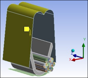 Remote displacement applied to punch