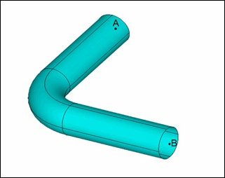 Midsurface Geometry of Elbow (SHELL281 Model)