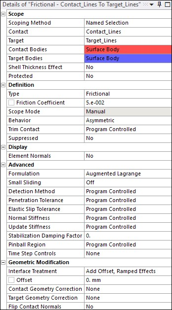 Flexible-to-Flexible Contact Pair Details