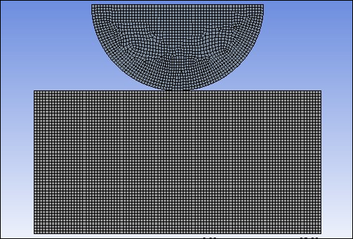 2D Axisymmetric Meshed Model