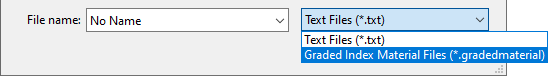 Importing a Graded Material File