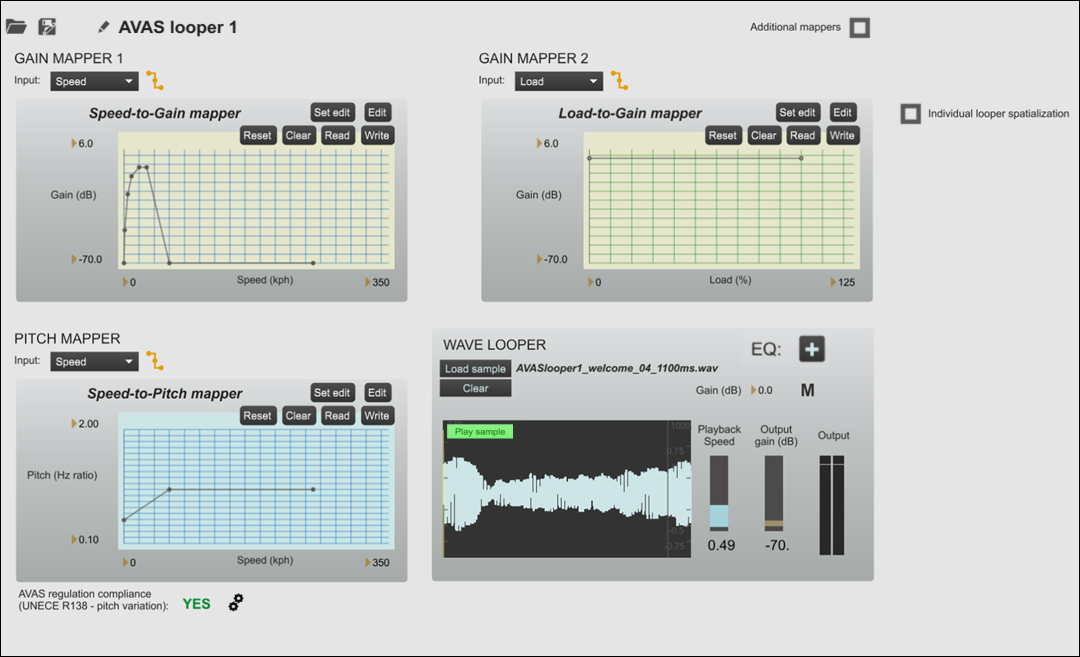 Configuring an AVAS Sound Function
