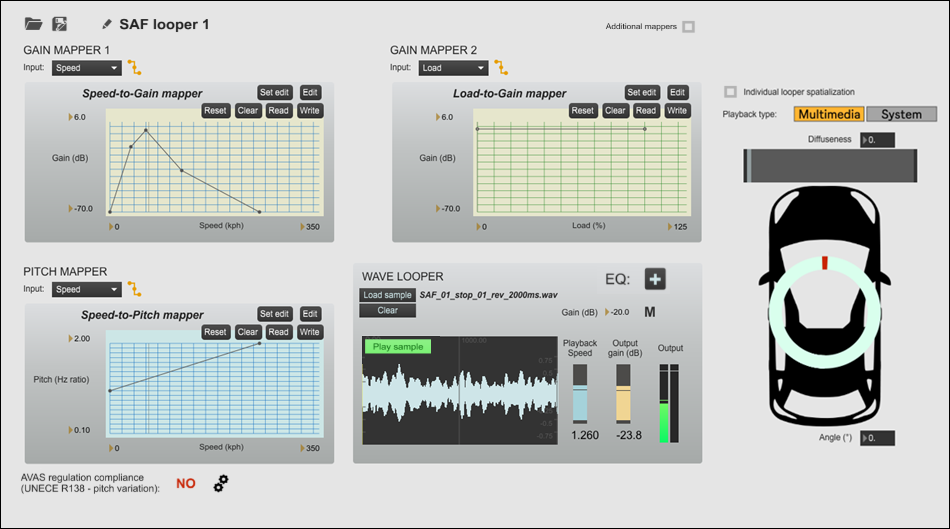Configuring a SAF Sound Function