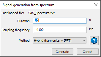 Generating a Signal from a Spectrum