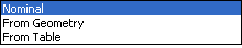 Thickness Definition Options