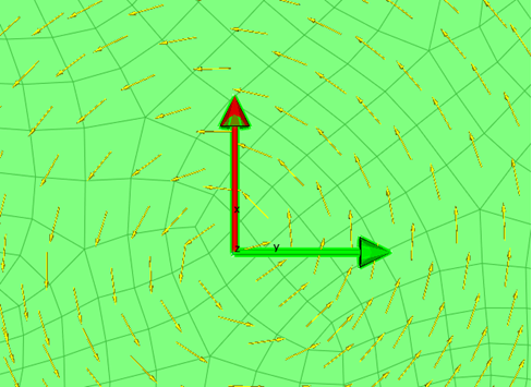 Oriented Selection Set with a Cylindrical Rosette