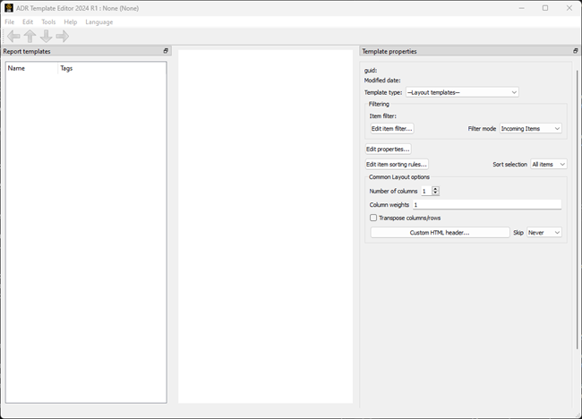 Launching Using Ansys Dynamic Reporting Template Editor