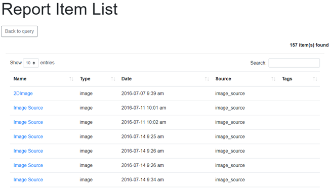 Querying for Report Items
