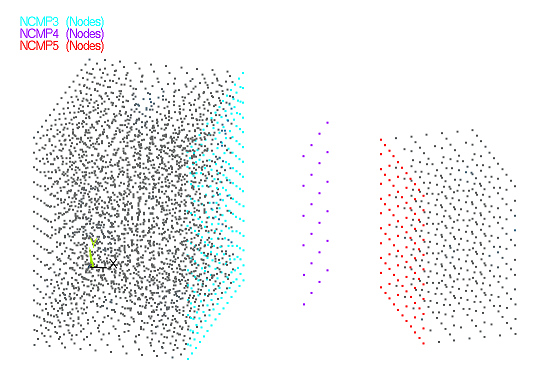 3D Example - Node Components at the Contact Surfaces