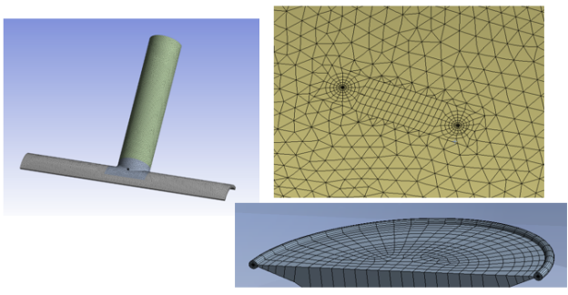 Structured Hexahedral Mesh Around a Semi-elliptical Crack