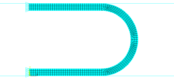 Initial Geometry of a 2D U-Shape Model