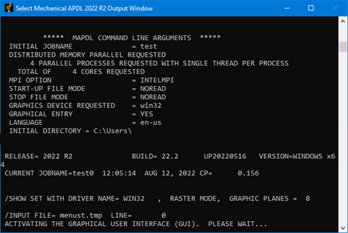 Output Window