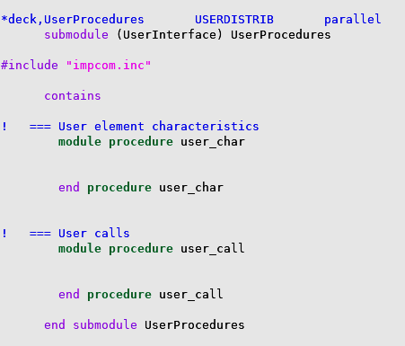 UserProcedures.F routine