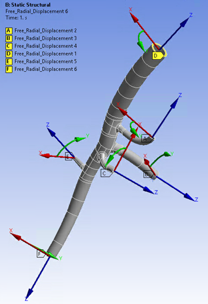 Boundary Conditions on the Abdominal Aorta Model