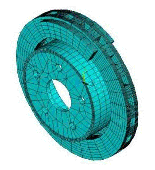 Meshed Brake Disc-Pad Assembly