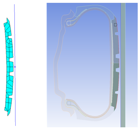 Rigid-Flexible Contact Pair Between Road and Tire