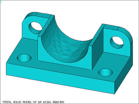 Solid Model of an Axial Bearing