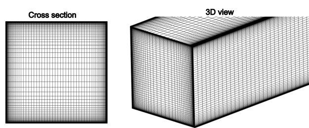 Baseline structured mesh with fine resolution in the corners for the DLR-Diffuser [].