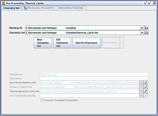 Thermal_Cycle Pre-processing—Saved Chemistry Set Entries