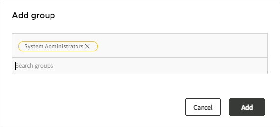 Adding Users to a User Group