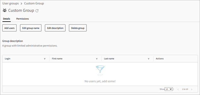 Adding Users to a User Group