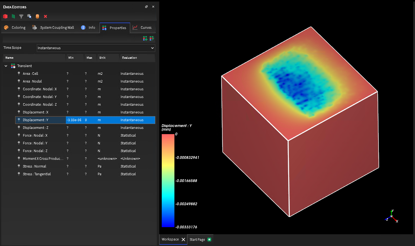 Ansys Rocky Post-Processing
