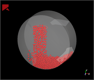 Example of Particle Inlet from a Circular Surface