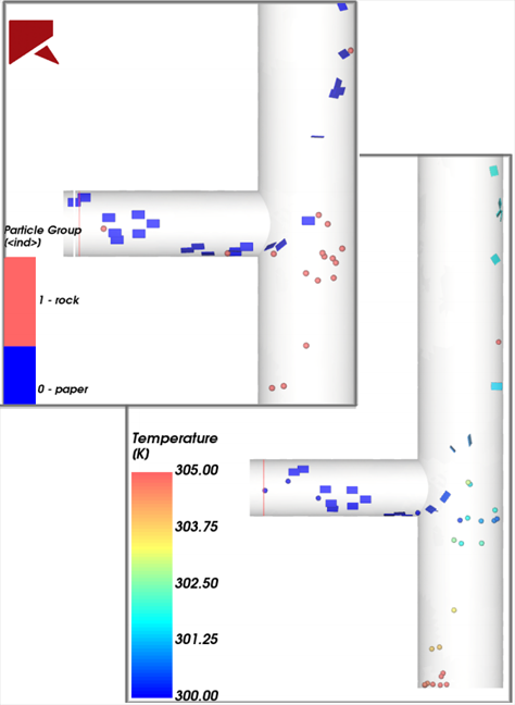 Example of a 1-Way Fluent Coupled Simulation with Rocky