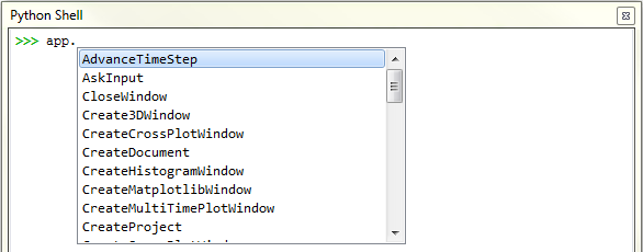 List of application-level API:PrePost functionality available for use in your PrePost Scripts