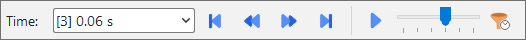 Time toolbar showing the output time at 0.06s (3rd Output file)