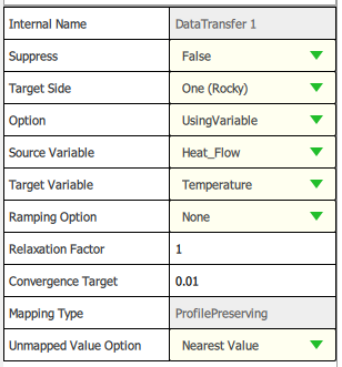 Data Transfer Rocky Setup (Temperature)