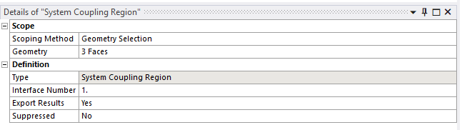 Details of System Coupling Region