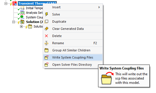 Write System Coupling File Mechanical