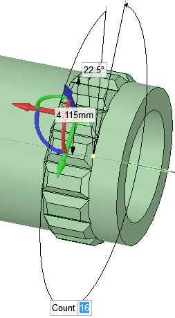 Creating a One- or Two-dimensional Circular Pattern