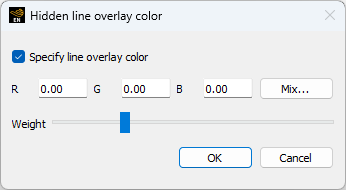 Hidden Line Overlay Color Dialog