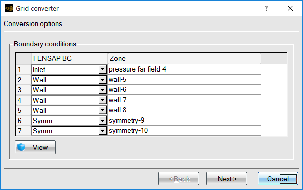 Converter Tool Window in a CFX/Fluent-Based Icing System