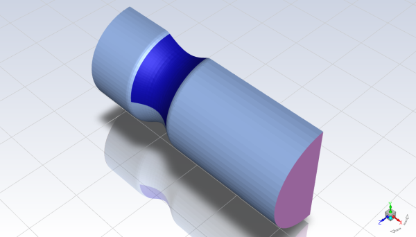 The Imported CAD Geometry for the Nozzle