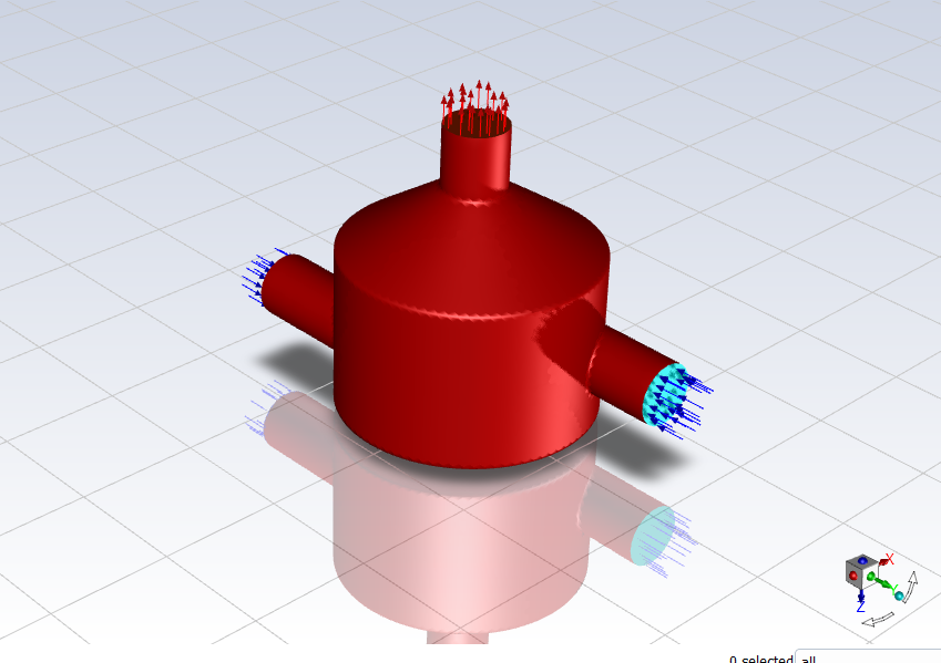 Mesh Display of the Static Mixer