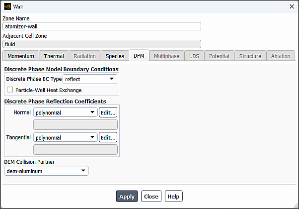 Wall Boundary Condition for the DEM Model