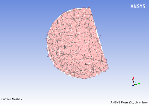 Imprinted Surface (pink) Superimposed Over Imported Surface (white)
