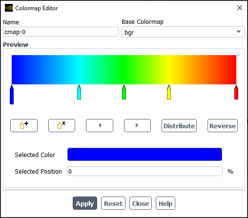 The Colormap Editor Dialog Box
