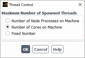 The Thread Control Dialog Box
