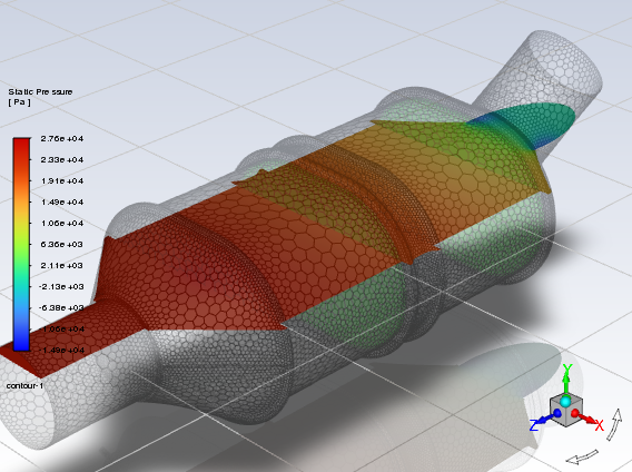 Scene of Pressure Contours