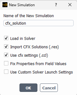 Open Cfx File 38.4. Import a CFX Result File in Fluent Icing