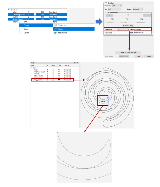 Using Clip Plane to examine surface intersections closely