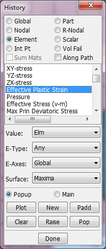 Select options