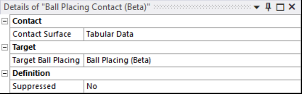 Ball placing contact