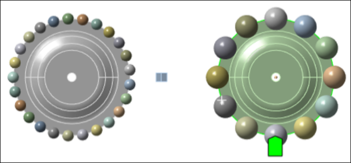 Ball placing examples